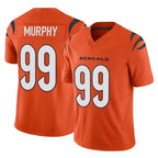 C.Bengals #99 Myles Murphy Player Orange Vapor F.U.S.E. Limited Home Game Gdoa Stitched Jerseys