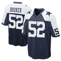 D.Cowboys #52 Tyler Booker Player Navy-White Alternate Home Game Gdoa Stitched Jerseys