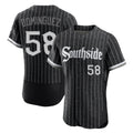 C.White Sox #58 Seranthony Dom¨ªnguez Player Black City Connect Limited Elite Home Gdoa Stitched Jerseys