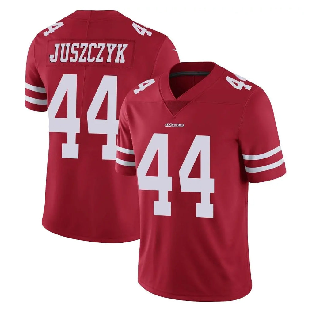 SF.49ers #44 Kyle Juszczyk Player Red Limited Vapor Untouchable Home Game Gdoa Stitched Jerseys