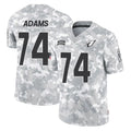 A.Cardinals #74 Isaiah Adams Player Camo Salute to Service Limited Home Gdoa Stitched Jerseys