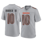 C.Bears #10 Luther Burden III Player Gray Atmosphere Fashion Game Gdoa Stitched Jerseys