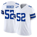 D.Cowboys #52 Tyler Booker Player White Limited Vapor F.U.S.E. Home Game Gdoa Stitched Jerseys