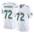 M.Dolphins #72 Jonah Savaiinaea Player White Limited Vapor F.U.S.E. Home Game Gdoa Stitched Jerseys