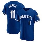KC.Royals #11 Maikel Garcia Player Royal City Connect Limited Elite Home Game Gdoa Stitched Jerseys