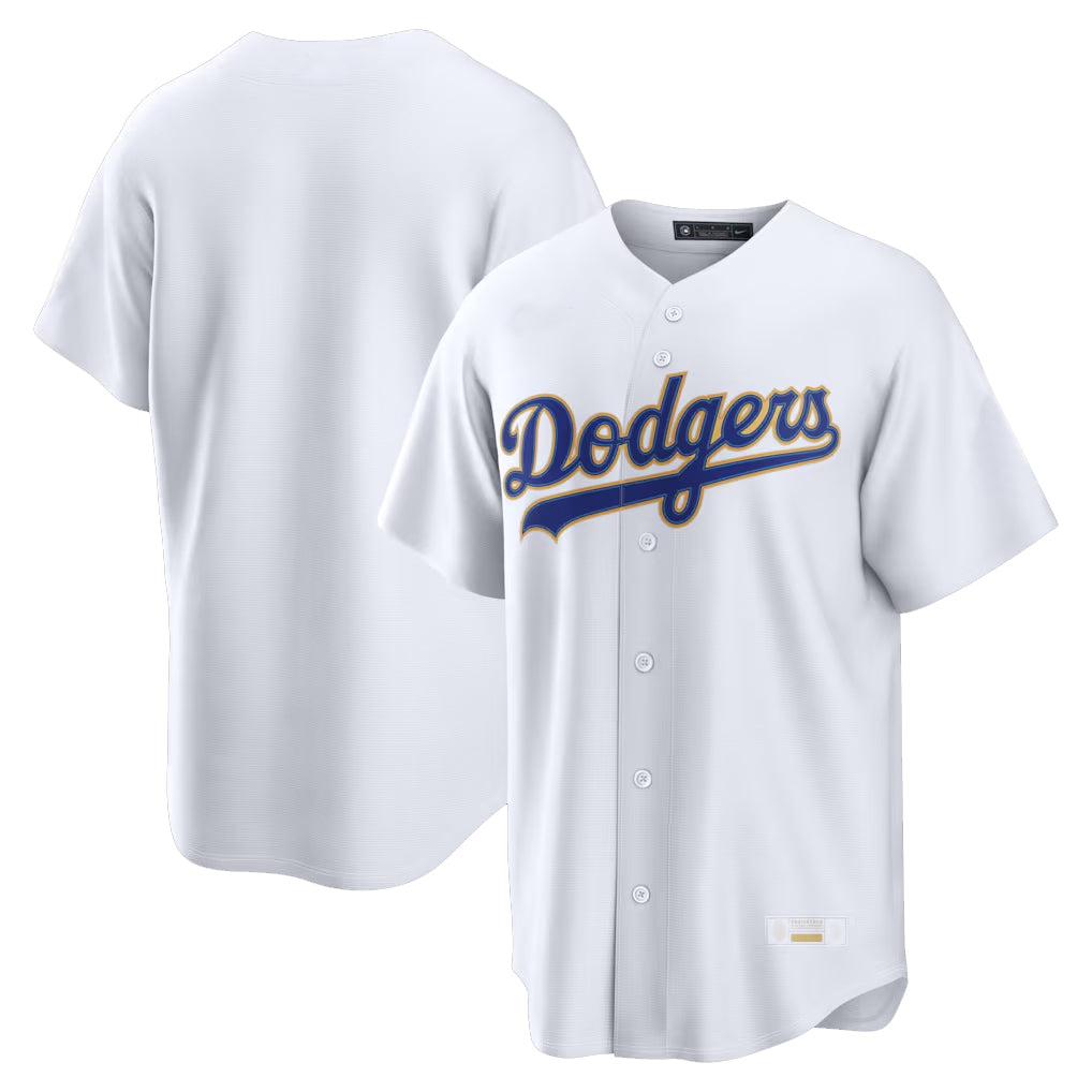LA.Dodgers ## Dodgers Blank Player Gold White 2026 Collection Stadium Limited Fdoa Stitched Jerseys