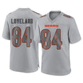 C.Bears #84 Colston Loveland Player Gray Atmosphere Fashion Game Gdoa Stitched Jerseys
