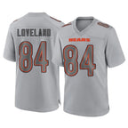 C.Bears #84 Colston Loveland Player Gray Atmosphere Fashion Game Gdoa Stitched Jerseys