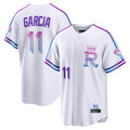 KC.Royals #11 Maikel Garcia Player White 2026 City Connect Limited Home Gdoa Stitched Jerseys
