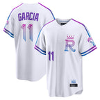 KC.Royals #11 Maikel Garcia Player White 2026 City Connect Limited Home Gdoa Stitched Jerseys