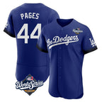 LA.Dodgers #44 Andy Pages Player Royal World Series City Connect Elite Home Fdoa Stitched Jerseys
