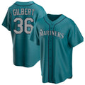 S.Mariners #36 Logan Gilbert Player Teal Home Game Fdoa Stitched Jerseys