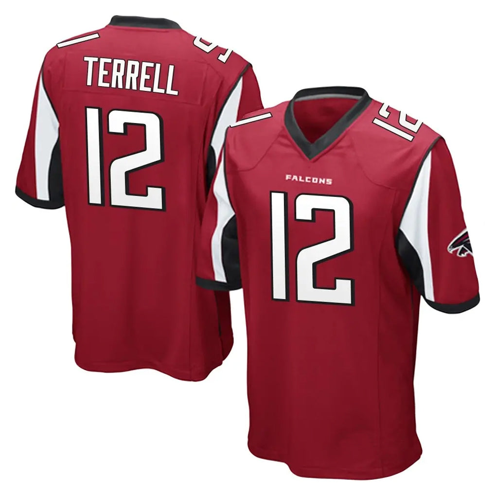 A.Falcons #12 Avieon Terrell Player Red Color Vapor Home Game Gdoa Stitched Jerseys