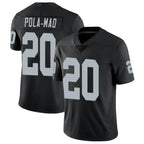 LV.Raiders #20 Isaiah Pola-Mao Player Black Limited Vapor Untouchable Home Game Gdoa Stitched Jerseys