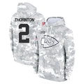 KC.Chiefs #2 Tyquan Thornton Player Arctic Camo Salute to Service Hoodies Limited Game Gdoa Stitched Jerseys