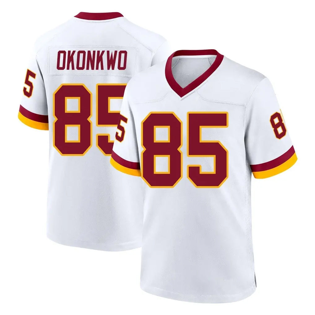 W.Commanders #85 Chig Okonkwo Player White Home Game Gdoa Stitched Jerseys