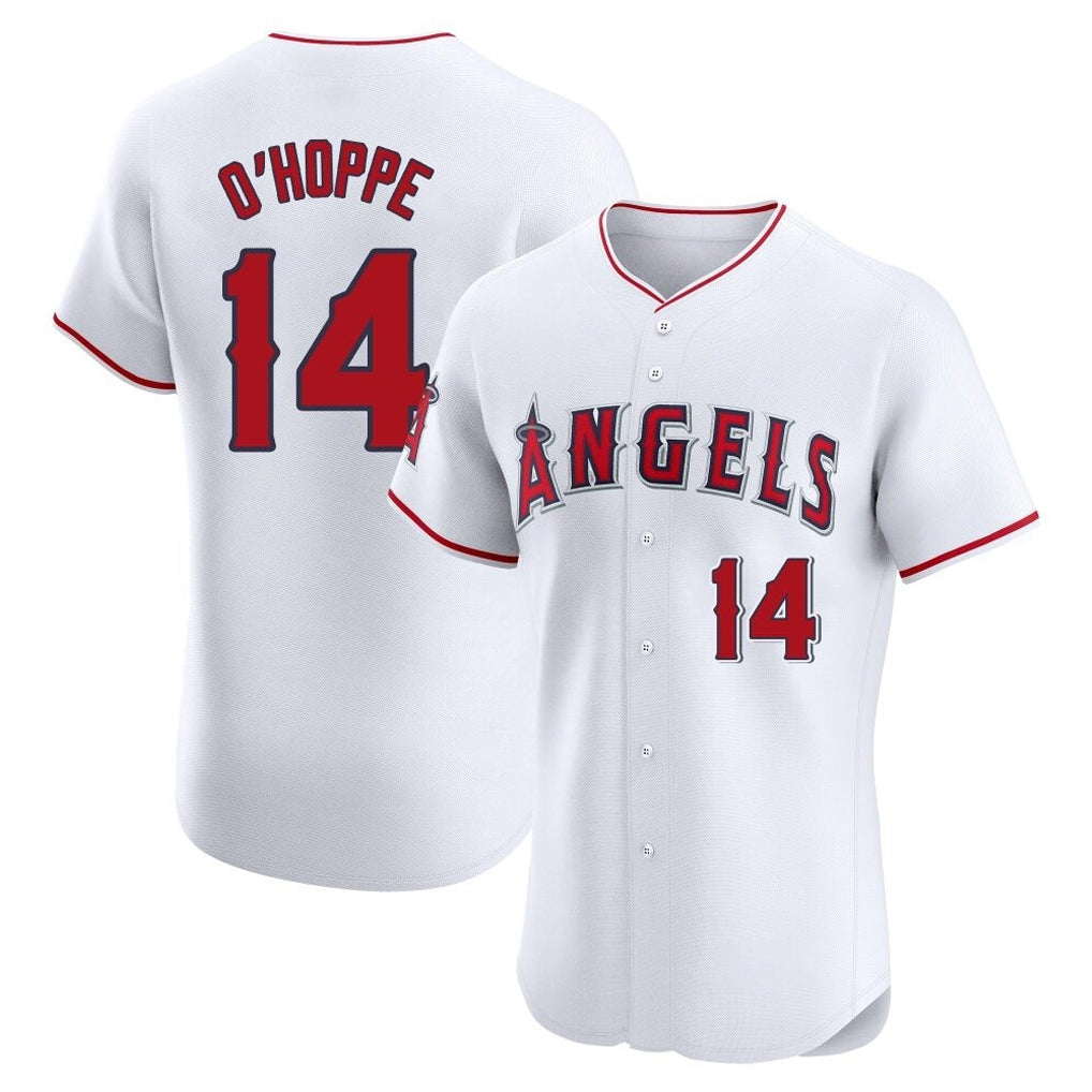 LA.Angels #14 Logan O'Hoppe Player White Limited Elite Fdoa Stitched Home Jerseys