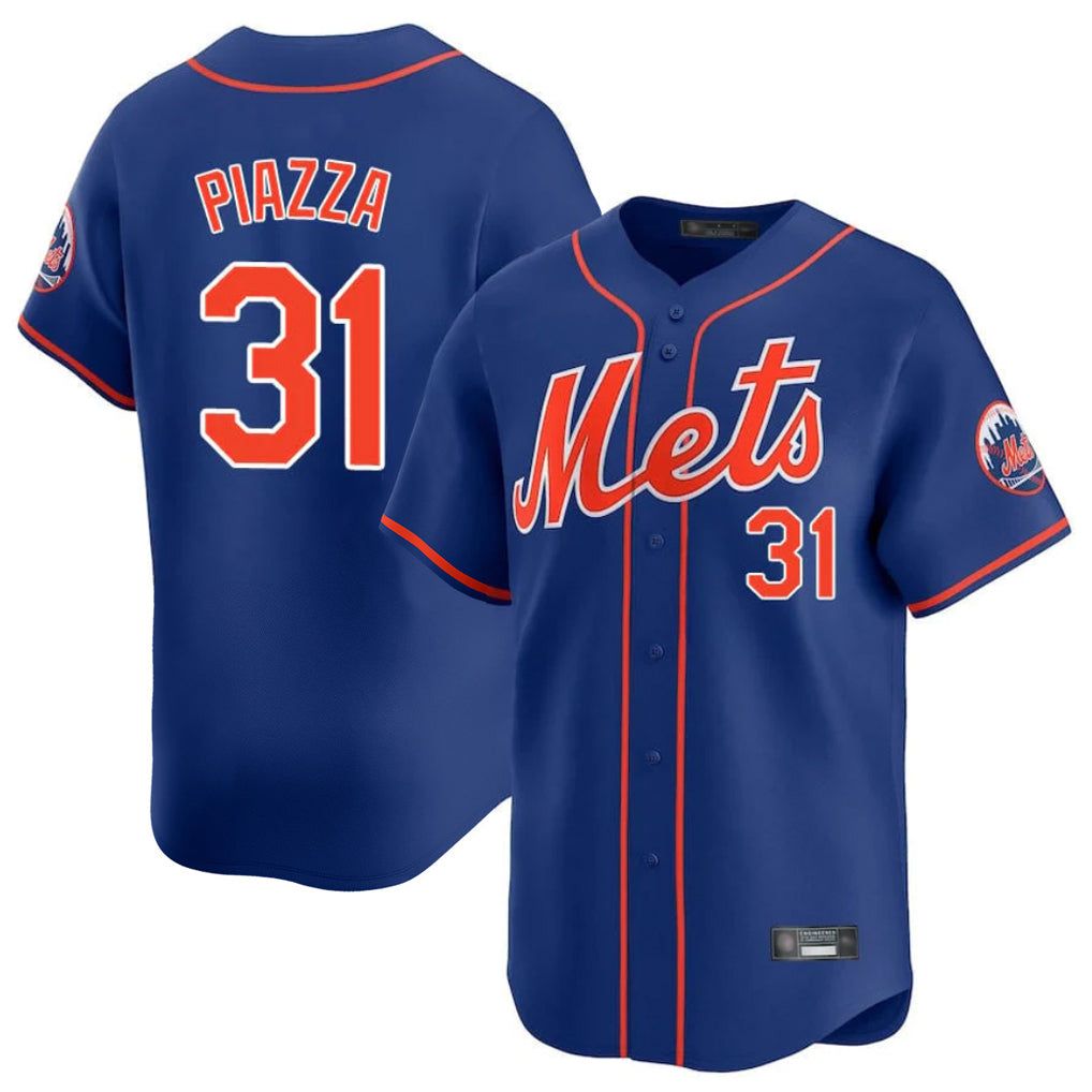 NY.Mets #31 Mike Piazza Player Royal Home Limited Fdoa Stitched Jerseys