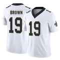 NO.Saints #19 Barion Brown Player White Limited Vapor F.U.S.E. Home Game Gdoa Stitched Jerseys