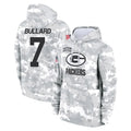 GB.Packers #7 Javon Bullard Player Arctic Camo Salute to Service Hoodies Limited Game Gdoa Stitched Jerseys
