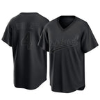 Athletics #4 Lawrence Butler Player Black Pitch Fashion T-shirt Home Game Gdoa Stitched Jerseys