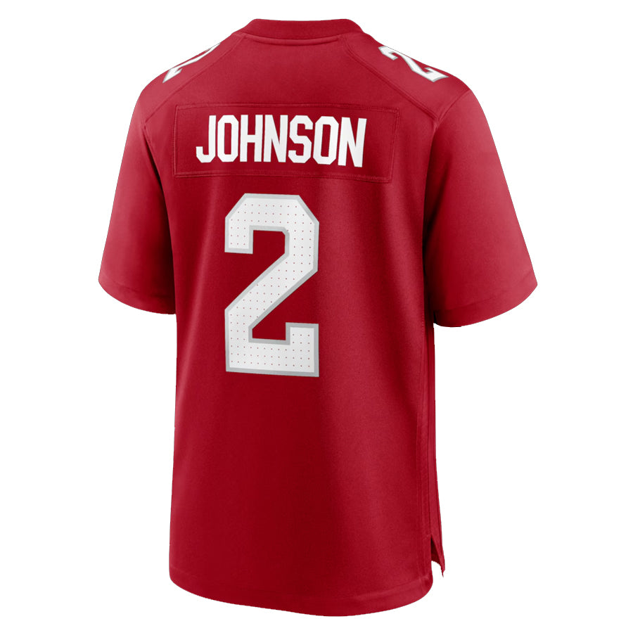 A.Cardinals #2 Will Johnson Player Cardinal Limited Home Game Gdoa Stitched Jerseys