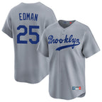 LA.Dodgers #25 Tommy Edman Player Gray Game Limited Home Fdoa Stitched Jerseys