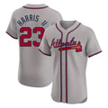 A.Braves #23 Michael Harris II Player Gray Limited Elite Home Game Gdoa Stitched Jerseys