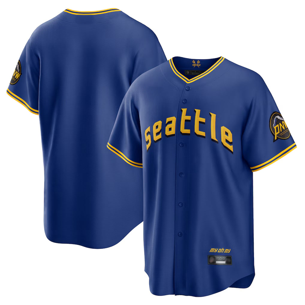 S.Mariners ## Mariners Blank Player Royal City Connect Home Game Fdoa Stitched Jerseys