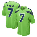S.Seahawks #7 Uchenna Nwosu Player Green Home Game Gdoa Stitched Jerseys