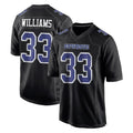 D.Cowboys #33 Javonte Williams Player Carbon Black Fashion Home Game Gdoa Stitched Jerseys