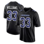 D.Cowboys #33 Javonte Williams Player Carbon Black Fashion Home Game Gdoa Stitched Jerseys
