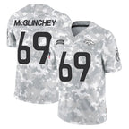 D.Broncos #69 Mike McGlinchey Player Arctic Camo Salute To Service Limited Gdoa Stitched Jerseys