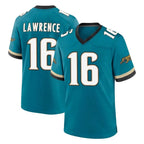 J.Jaguars #16 Trevor Lawrence Player Teal Prowler Throwback Limited Home Game Gdoa Stitched Jerseys