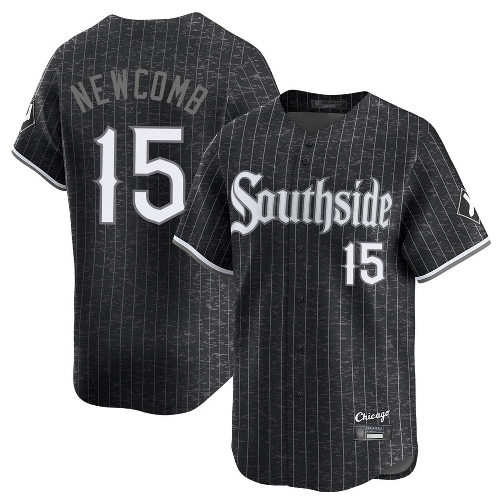 C.White Sox #15 Sean Newcomb Player Black City Connect Limited Home Gdoa Stitched Jerseys