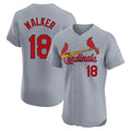 St. Louis Cardinals #18 Jordan Walker Player Gray Home Limited Elite Fdoa Stitched Jerseys