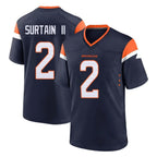 D.Broncos #2 Pat Surtain II Player Navy Home Game Gdoa Stitched Jerseys