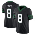NY.Jets #8 Andre Cisco Player Black Limited Legacy Vapor F.U.S.E. Home Game Gdoa Stitched Jerseys
