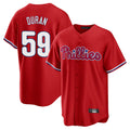 P.Phillies #59 Jhoan Duran Player Red Home Game Fdoa Stitched Jerseys
