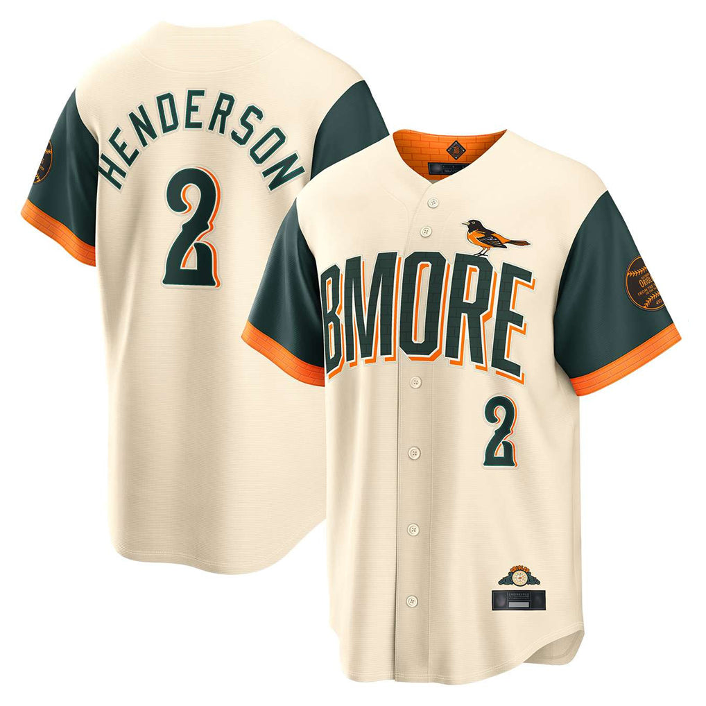 B.Orioles #2 Gunnar Henderson Player Cream 2026 City Connect Home Game Gdoa Stitched Jerseys