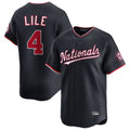 W.Nationals #4 Daylen Lile Player Navy Alternate Limited Replica Fdoa Stitched Jerseys