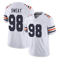 C.Bears #98 Montez Sweat Player White Classic Vapor Limited Home Game Gdoa Stitched Jerseys