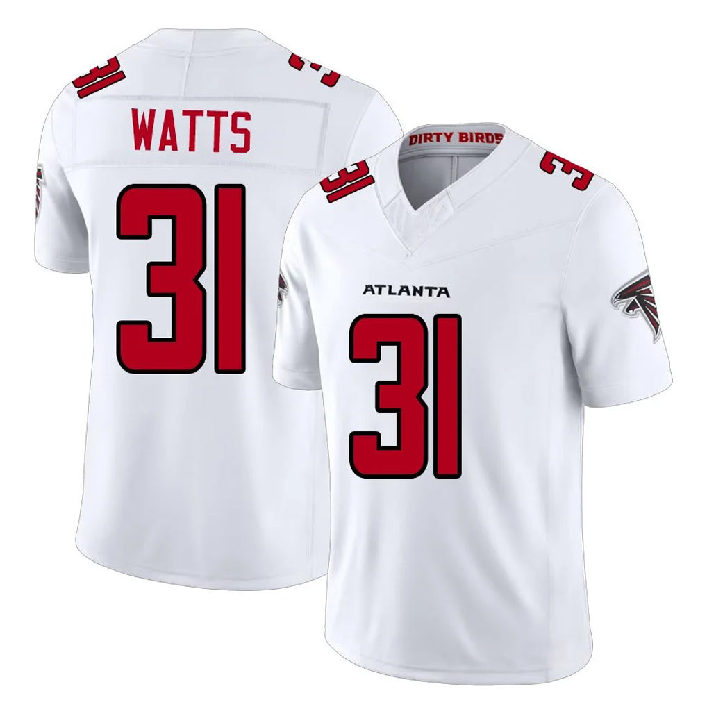 A.Falcons #31 Xavier Watts Player White Team Color Vapor F.U.S.E. Limited Gdoa Stitched Jerseys