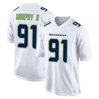 S.Seahawks #91 Byron Murphy II Player White Tundra Fashion Home Game Gdoa Stitched Jerseys