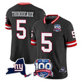 NY.Giants #5 Kayvon Thibodeaux Player Black 100th Season & State Patch Vapor Limited Home Game Gdoa Stitched Jerseys