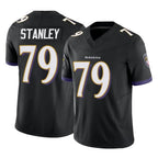 B.Ravens #79 Ronnie Stanley Player Black Vapor F.U.S.E. Limited Gdoa Stitched Jerseys