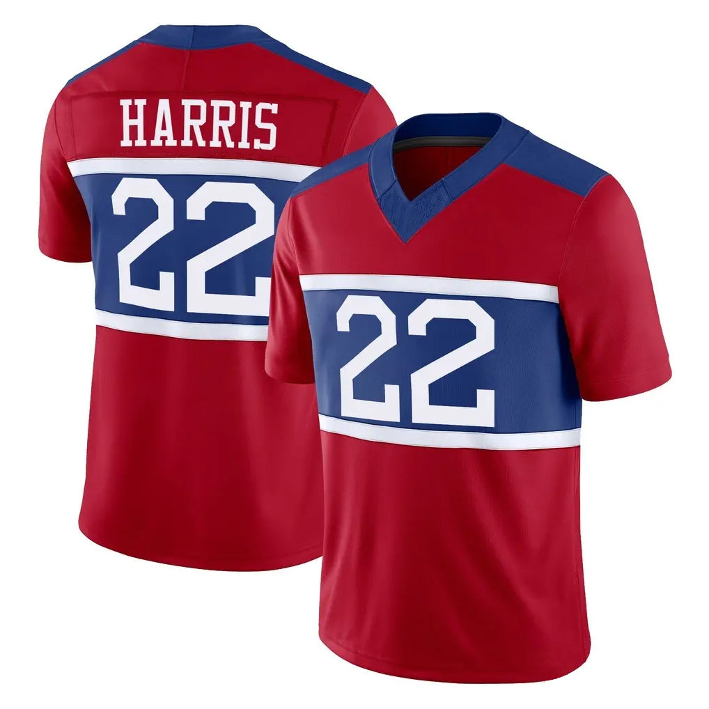 NY.Giants #22 Najee Harris Player Red Century Vapor F.U.S.E. Home Game Gdoa Stitched Jerseys