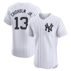 NY.Yankees #13 Jazz Chisholm Jr Player White Limited Elite Home Fdoa Stitched Jerseys