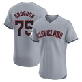 C.Guardians #75 Connor Brogdon Player Gray Road Limited Elite Home Gdoa Stitched Jerseys