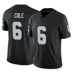 LV.Raiders #6 A.J. Cole Player Black Limited Vapor F.U.S.E. Home Game Gdoa Stitched Jerseys